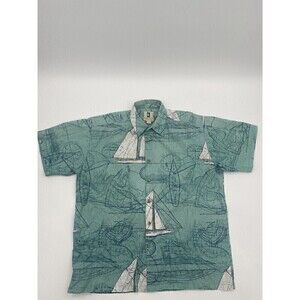 Kahala Hawaiian Island cotton Men size Large button up shirt